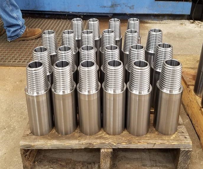 Finished drill pipe connectors